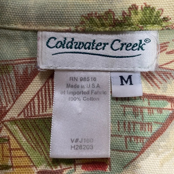 Coldwater Creek Multicolor Floral Jean Jacket Women’s Medium - Picture 3 of 3